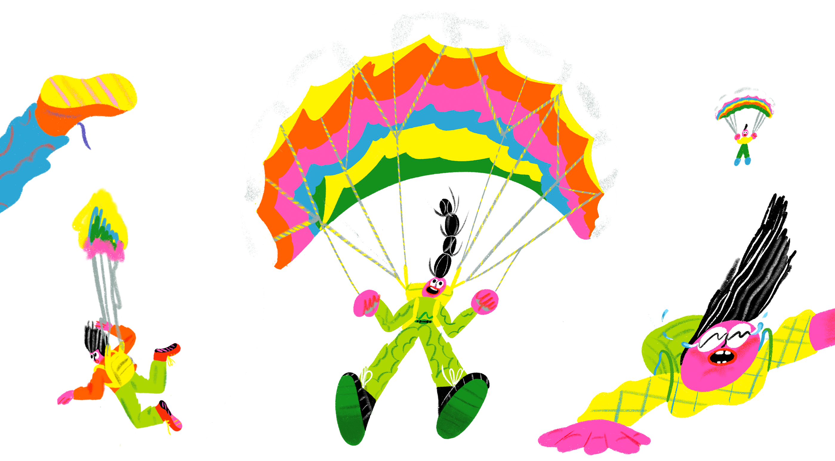 Personajes Volando